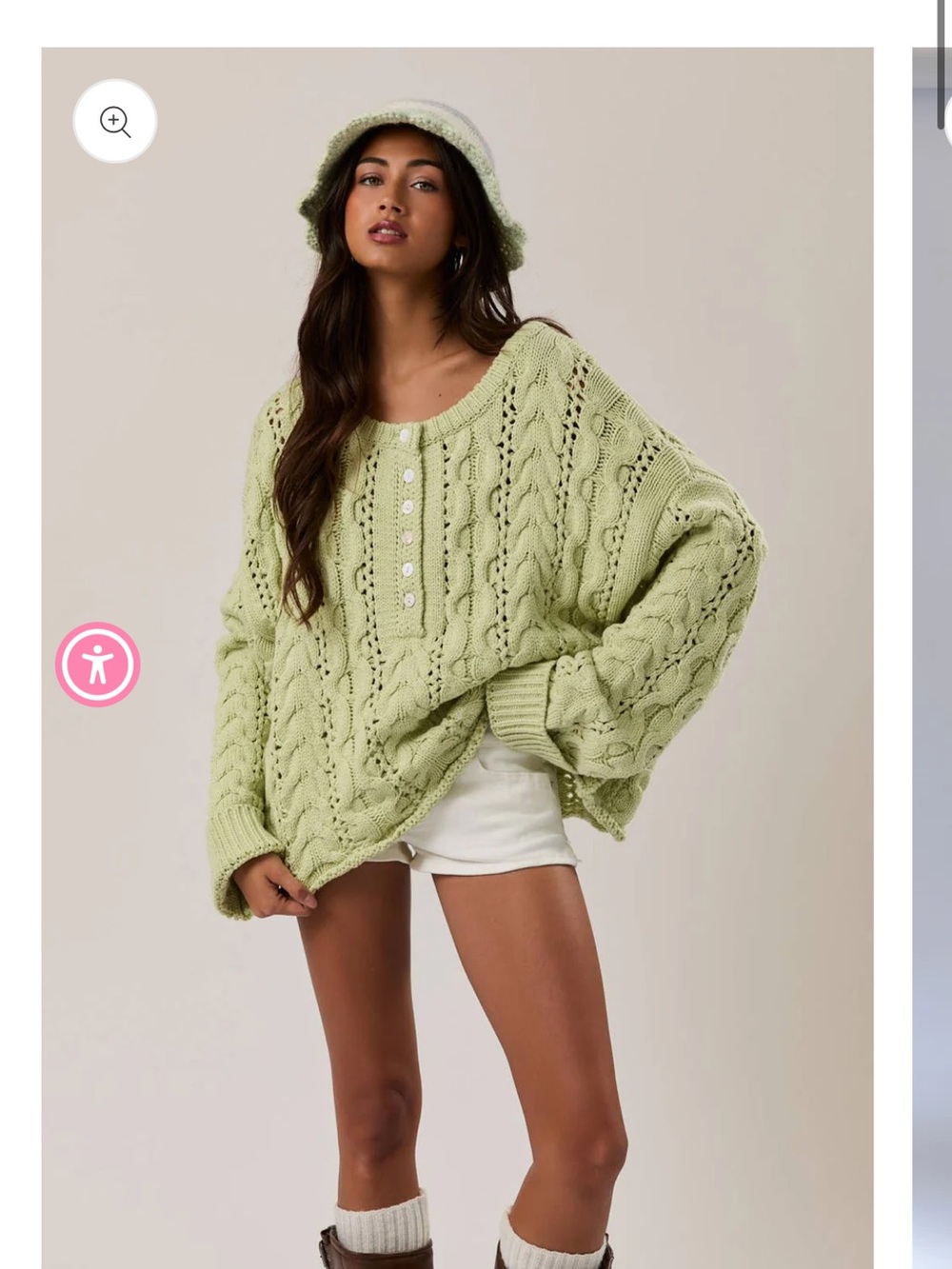 SOLD Out- SPRING GARDEN CABLE KNIT SWEATER TOP